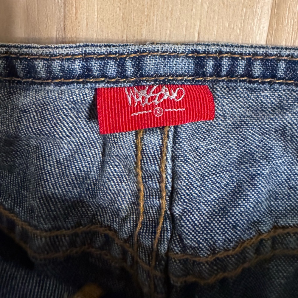 Vintage Y2K Mossimo Denim Lace Up Skirt - Picture 6 of 10